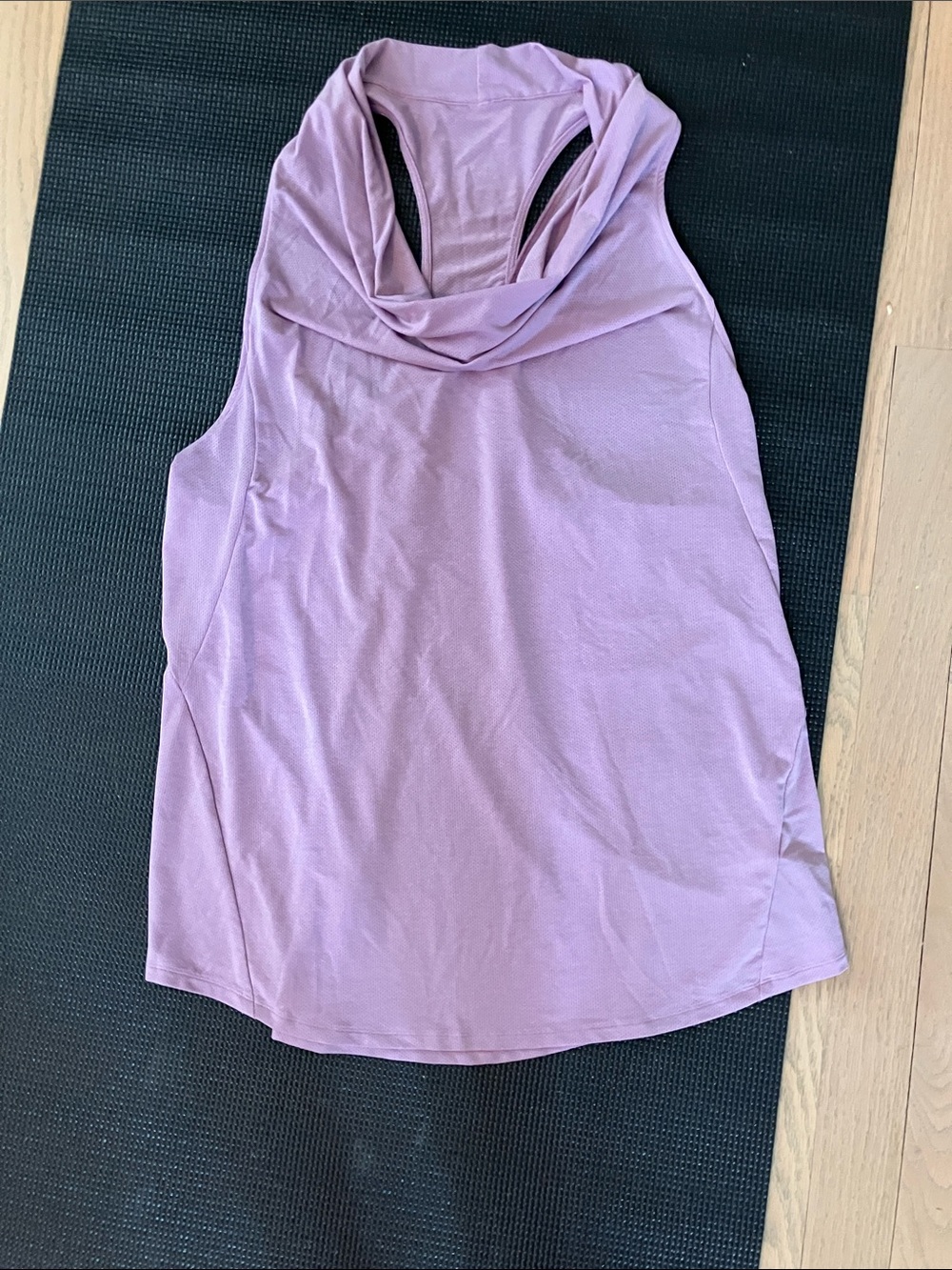 Lucy Lavender Cowl Neck Racerback Tank